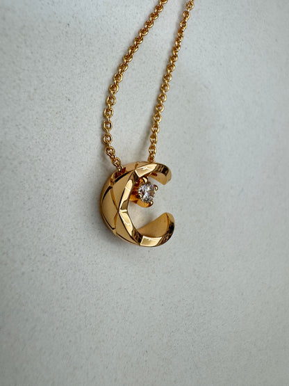 CHANEL Coco Crush 項鏈 米金色