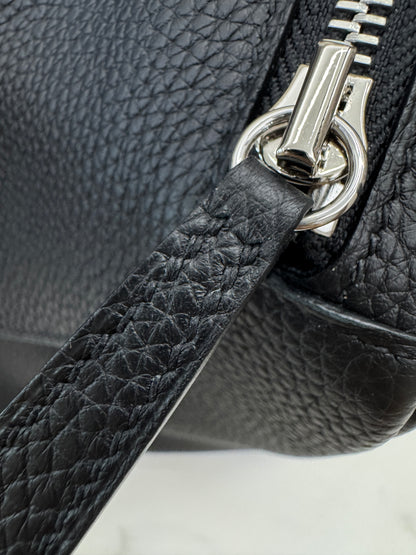 HERMES Lindy30 黑銀 TC Noir PHW