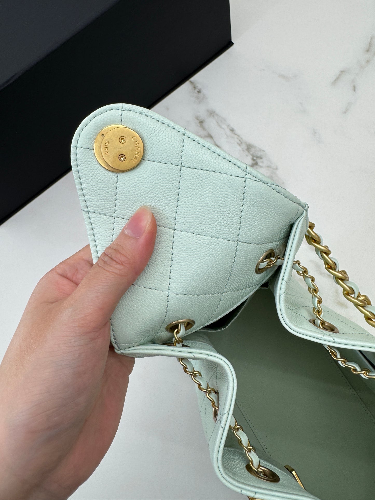 CHANEL 25 Bag Small 薄荷綠