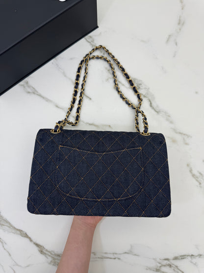CHANEL 26P深藍牛仔 CF25 Medium