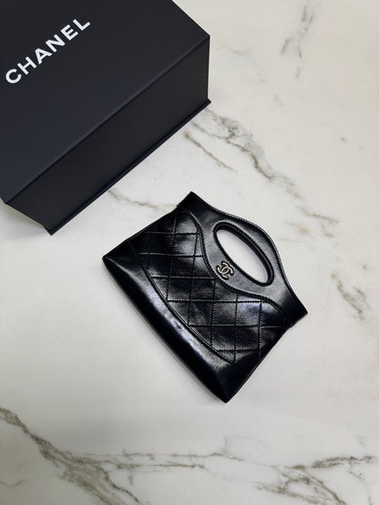 CHANEL 31Bag Nano 油臘牛皮