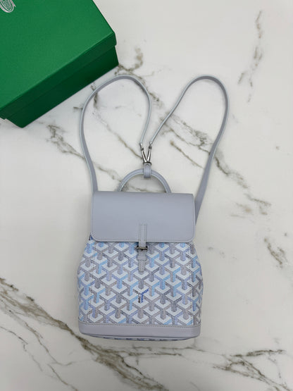 GOYARD 冰川藍 Mini Alpin Backpack Polar Blue