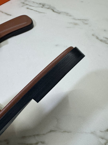 HERMES Oran 深藍牛仔拖鞋