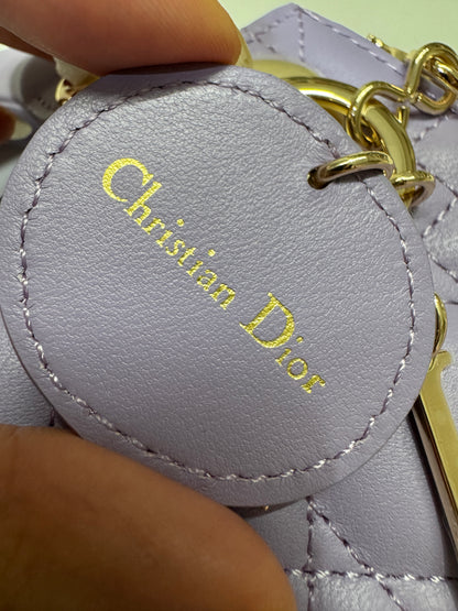 DIOR Mini Lady Dior 紫色羊皮