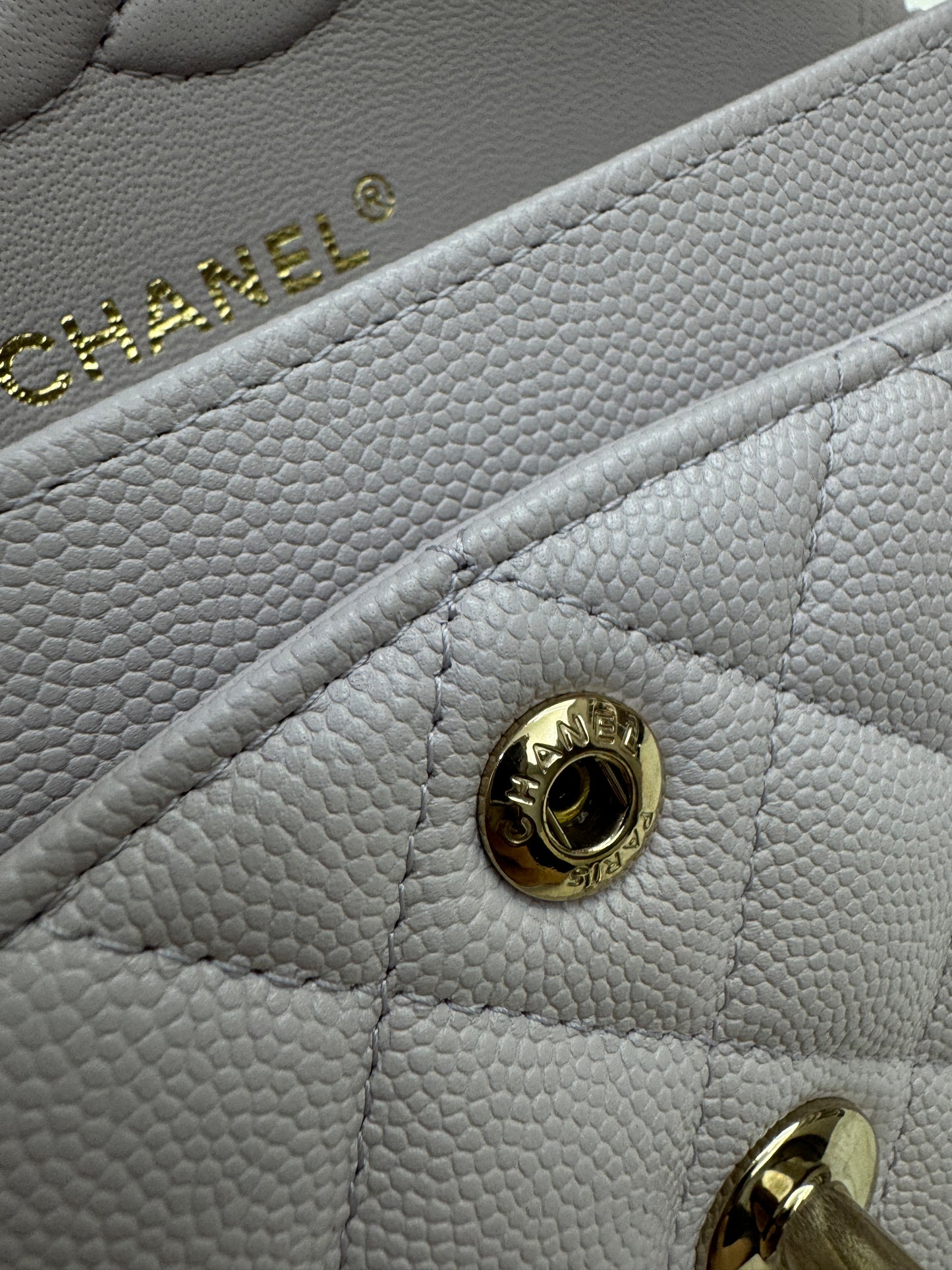 CHANEL CF23 Small 21S Liliac Caviar Calfskin GHW