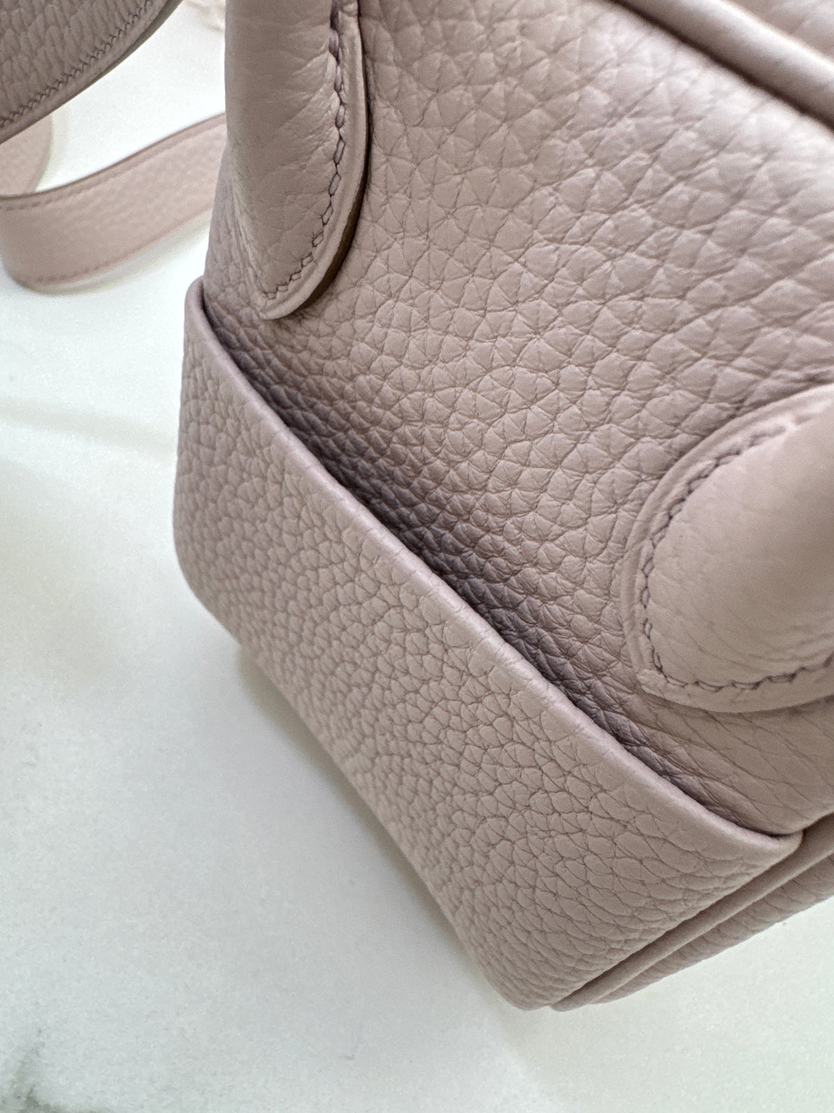 HERMES Mini Lindy 夢幻紫銀扣