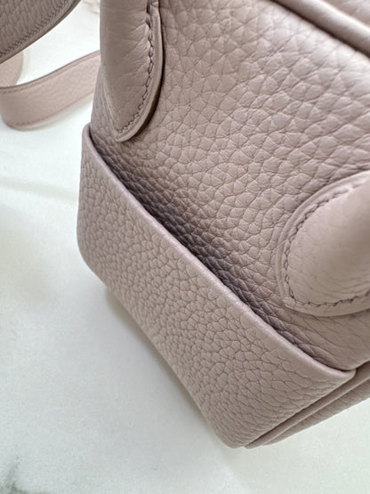 HERMES Mini Lindy 夢幻紫銀扣
