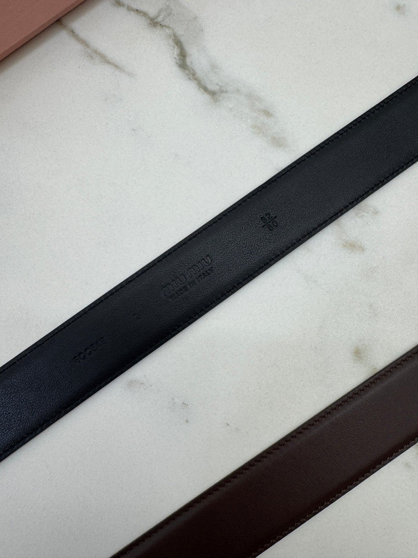 MIU MIU Belt 黑色金扣