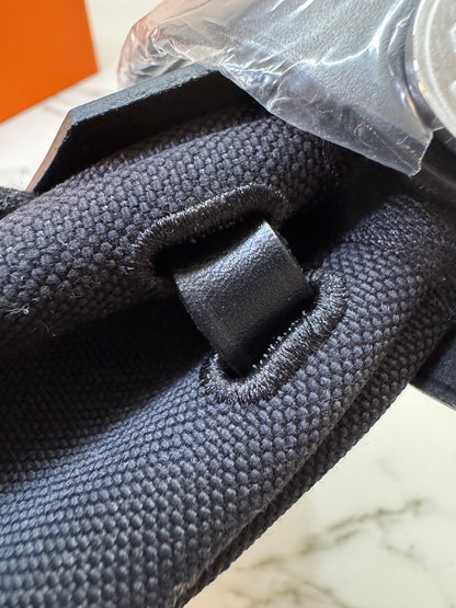 HERMES Mini Herbag 黑銀