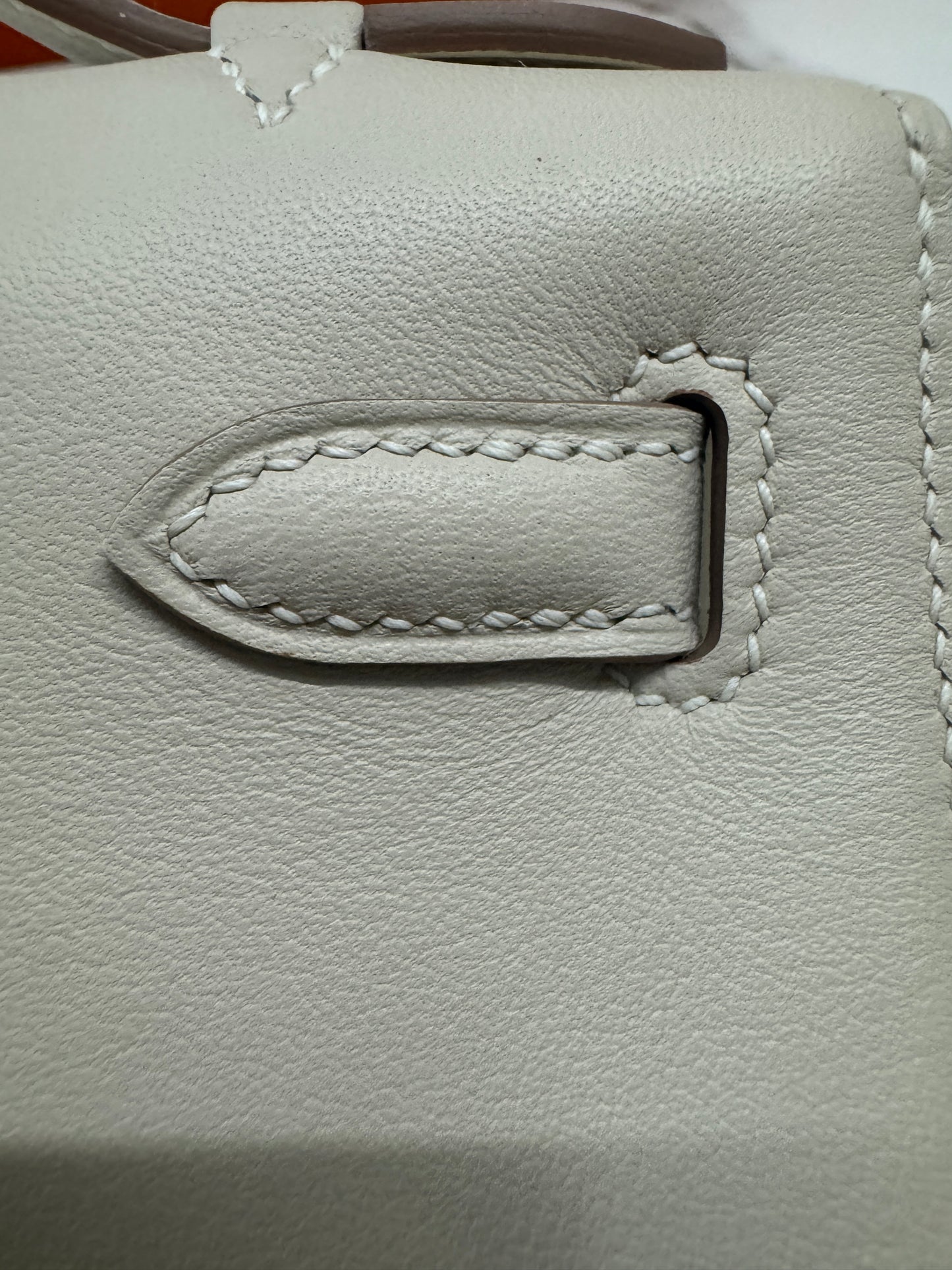 HERMES Mini Kelly I 奶昔白銀扣 Kelly 一代 Kelly Pochette