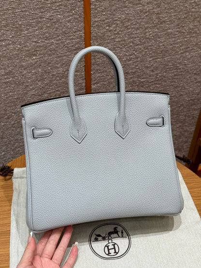 HERMES Birkin25 聖杯藍 玫瑰金扣 togo 08