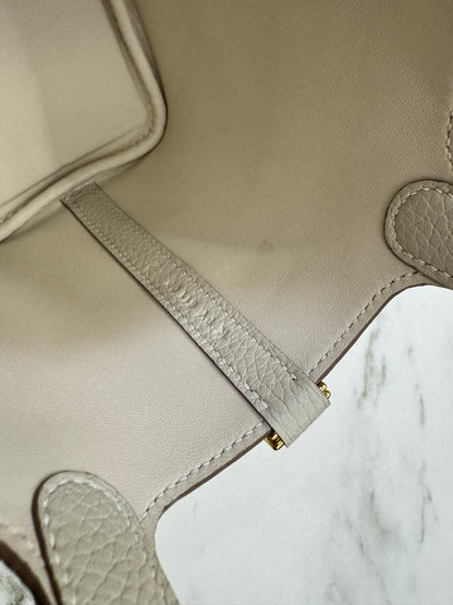 HERMES Picotin Lock 14 奶昔白金扣 TC Craie GHW