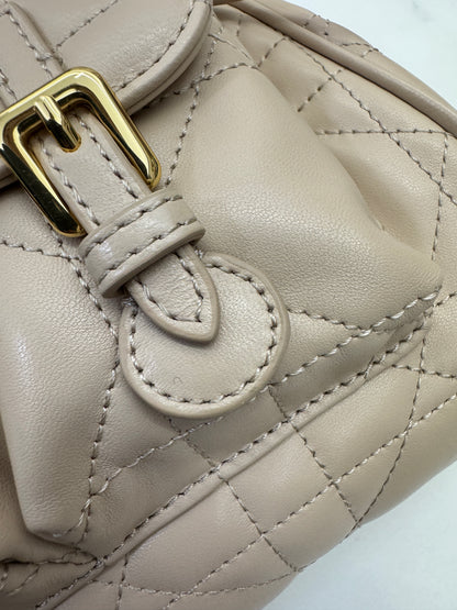 DIOR Caro Backpack Medium 奶茶色