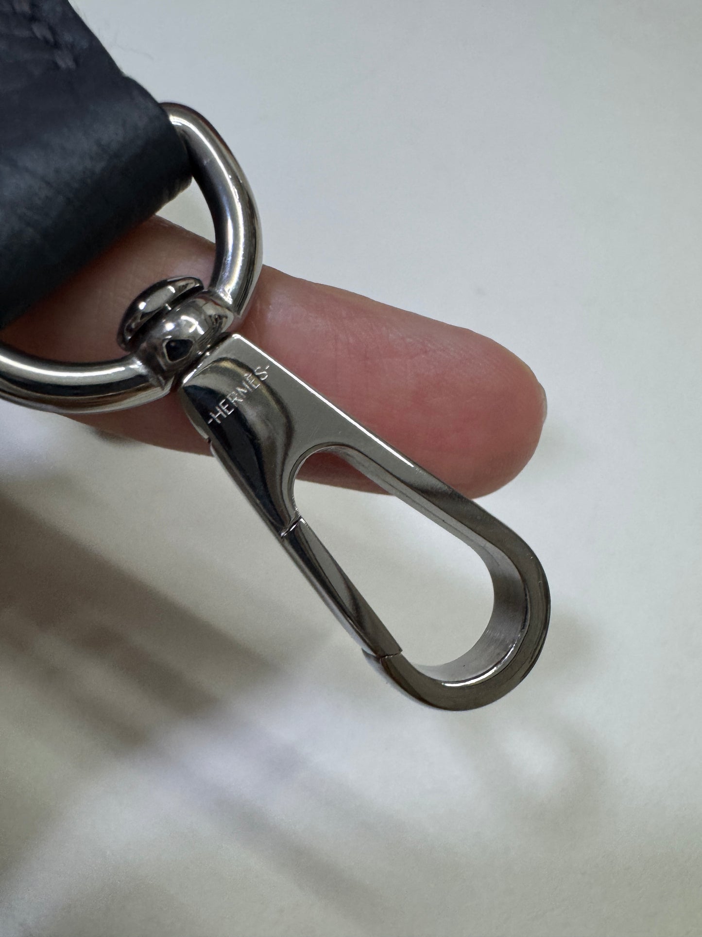 HERMES Mini Evelyn 石板灰銀扣 85 Ardoise PHW