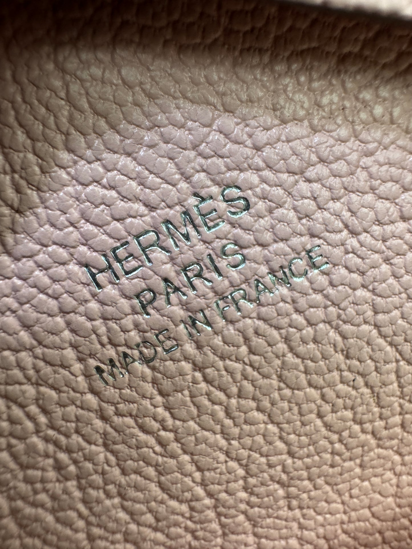 HERMES Calvi Duo 櫻花粉山羊皮 Rose Sakura