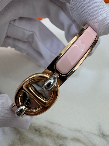 HERMES Mini Clic Chaine d’Ancre Bracelet 粉紅色玫瑰金手鐲