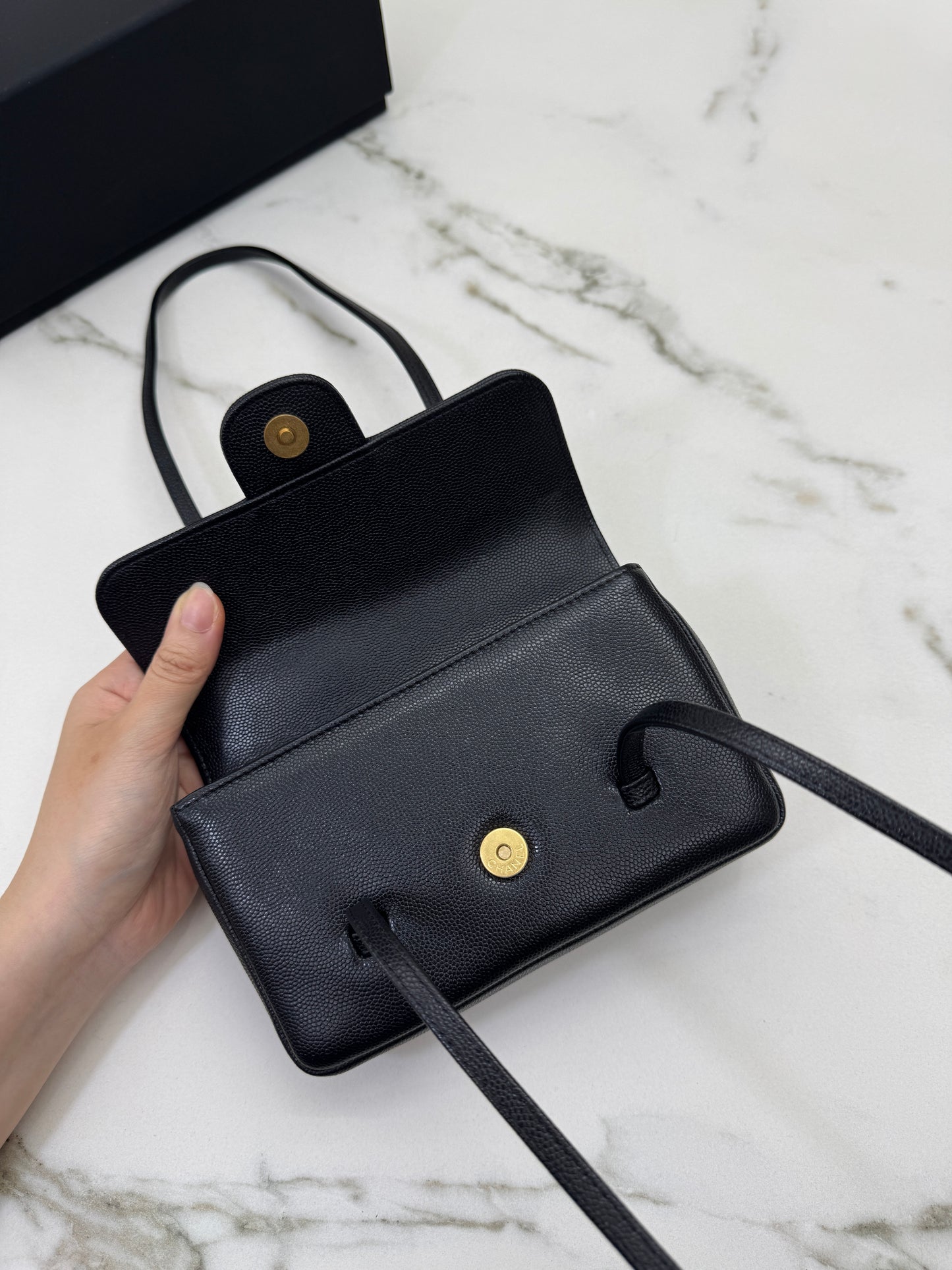 CHANEL Mini Preppy Coco Black