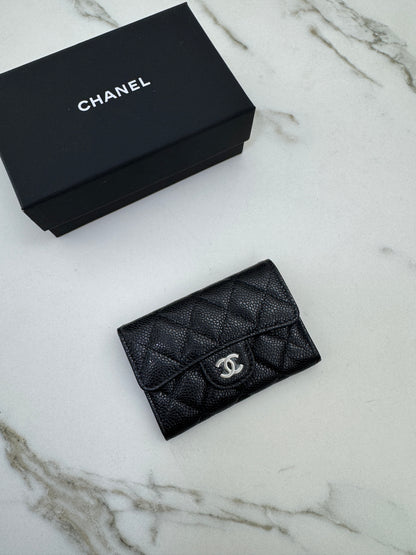 CHANEL CF Cardholder 黑銀牛
