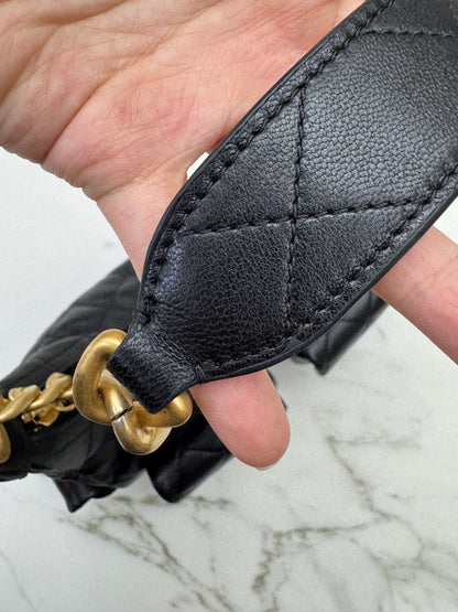 CHANEL 25C 多口袋Hobo 黑色