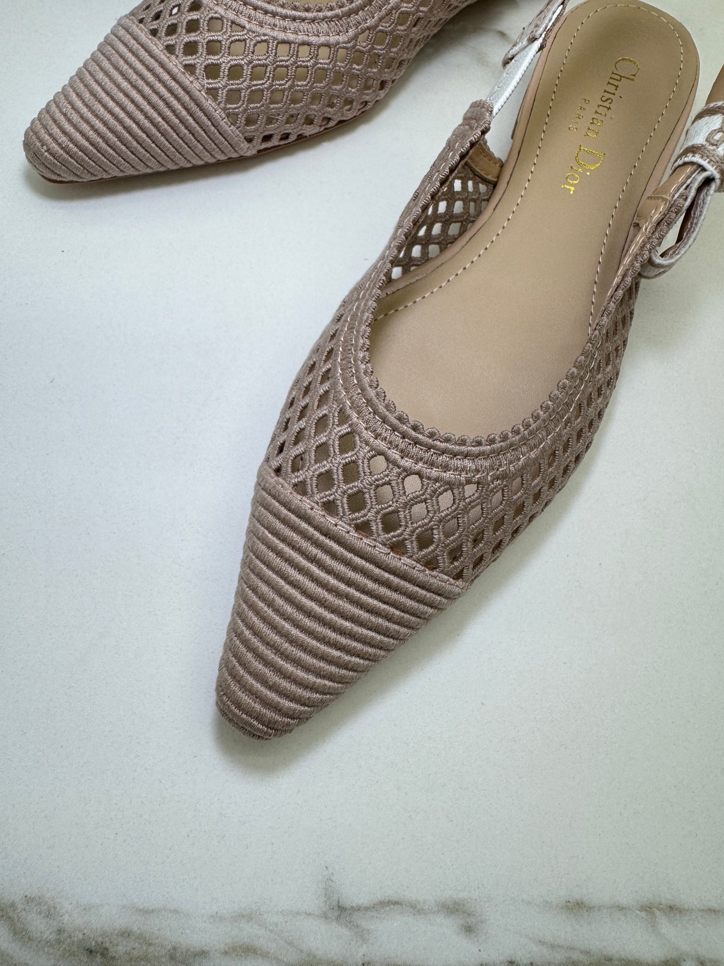 DIOR J’adior Slingback 裸粉鏤空