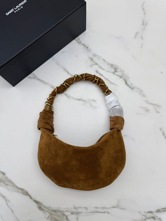 YSL Mini Amalia Shoulder Bag 焦糖麂皮