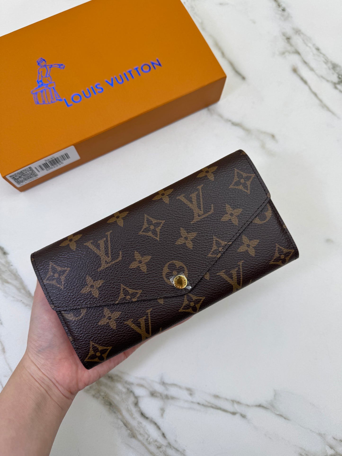 LV Sarah Wallet Rose Ballerine