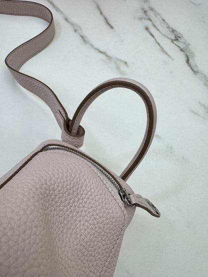 HERMES Mini Lindy 夢幻紫銀扣