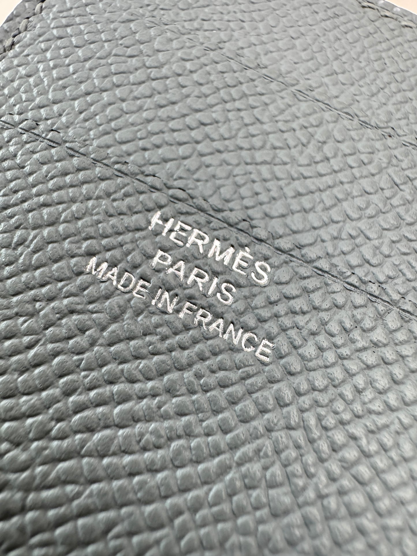 HERMES Bearn 三摺錢包 亞麻藍 Blue Lin Epsom PHW