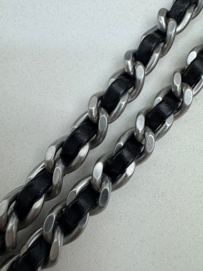 CHANEL Mini 22 Bag 黑銀 【同步最新磁吸扣版】