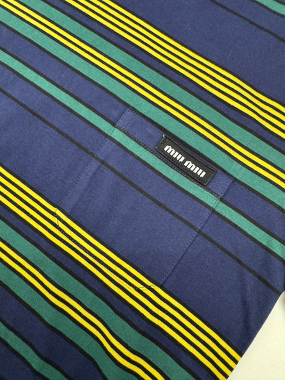 MIU MIU 25FW 條紋短袖