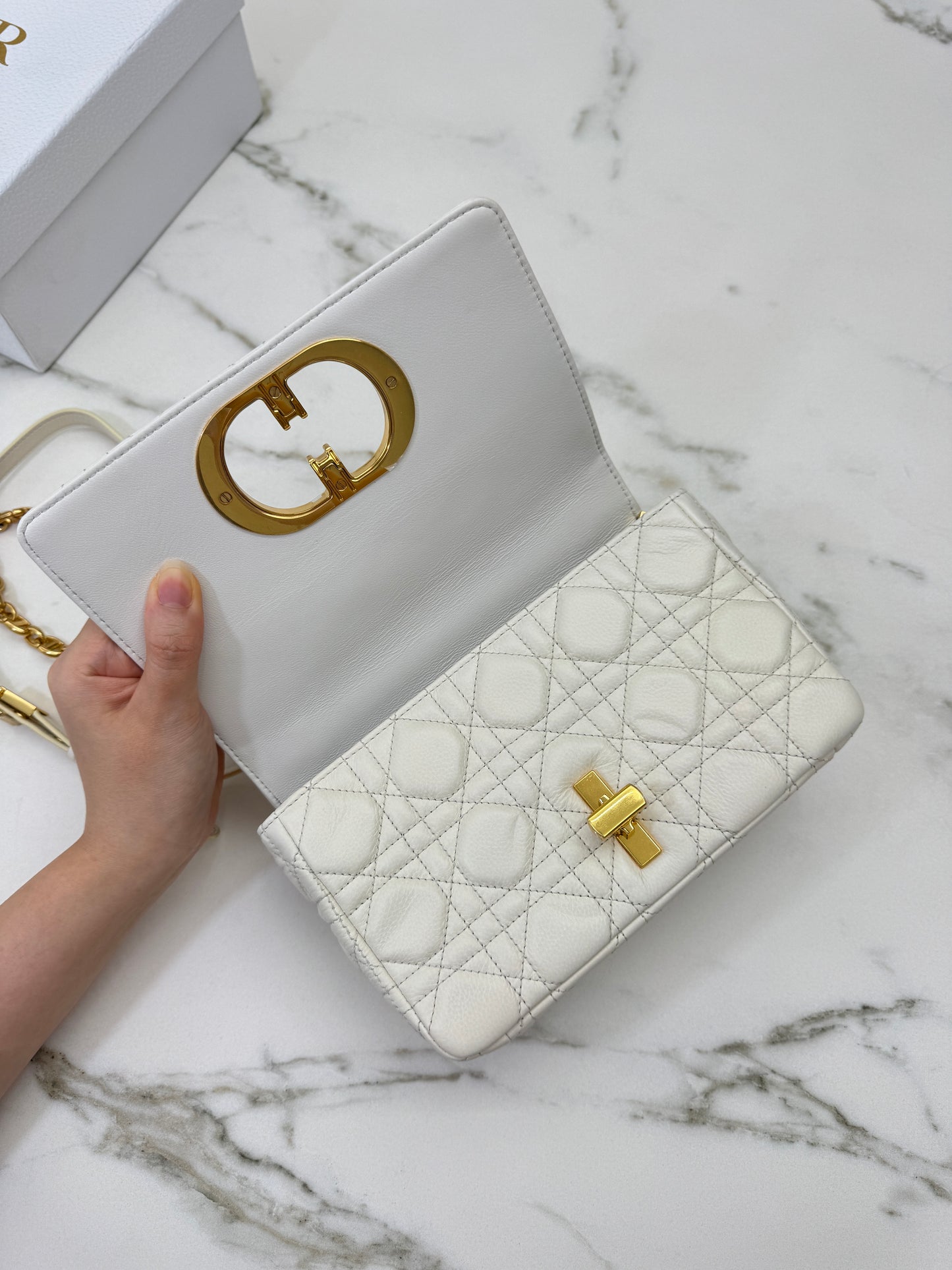 DIOR Caro Small 白色