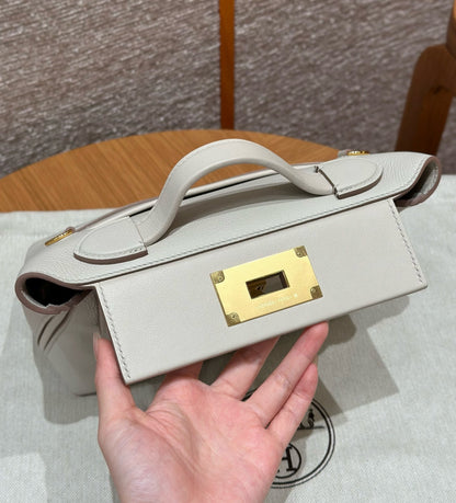 HERMES 2424 冰川白金扣 evercolor