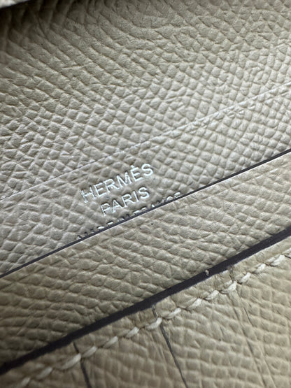 HERMES Bearn Wallet 瀝青灰銀扣 Epsom M8 Gris Asphalt PHW