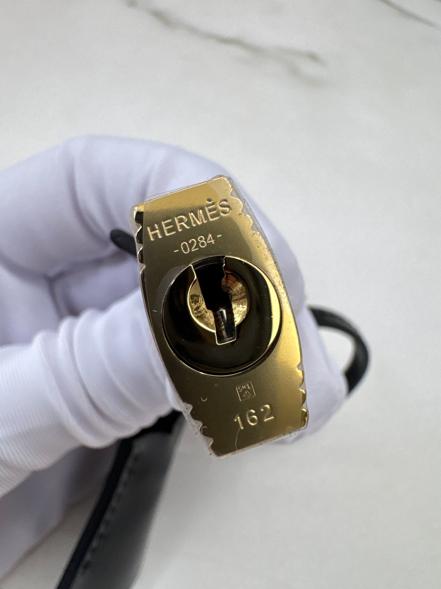 HERMES Kelly 25 黑色外縫金扣 Box Leather Sellier Noir GHW