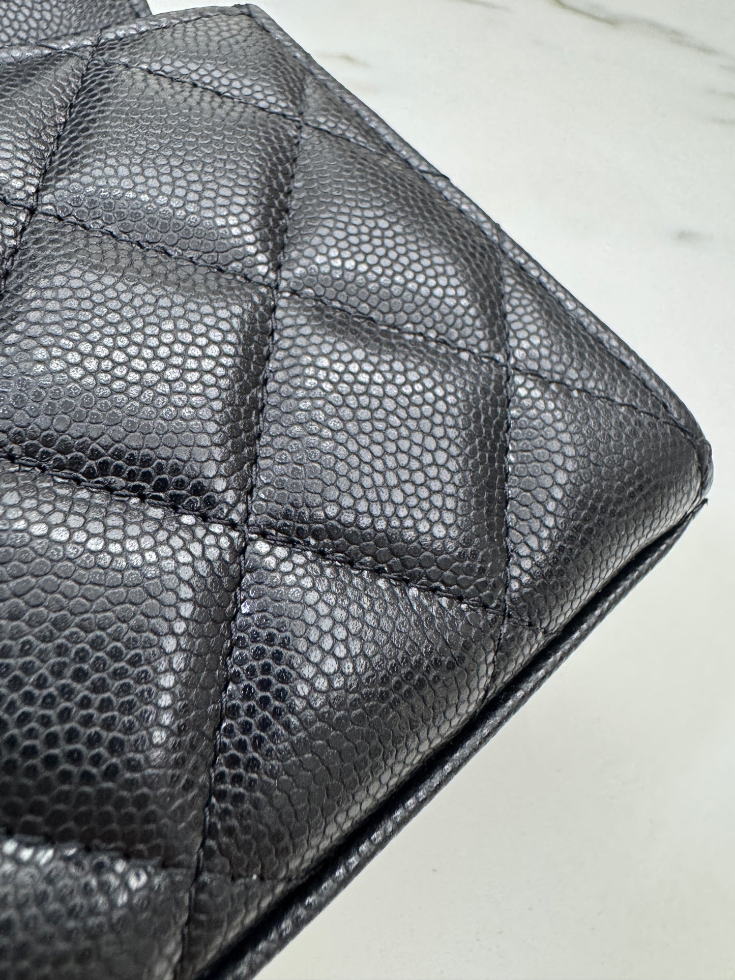 CHANEL 25S Kelly 橫版手機包 黑色