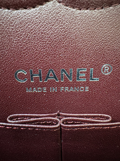 CHANEL CF25 Medium 黑銀牛