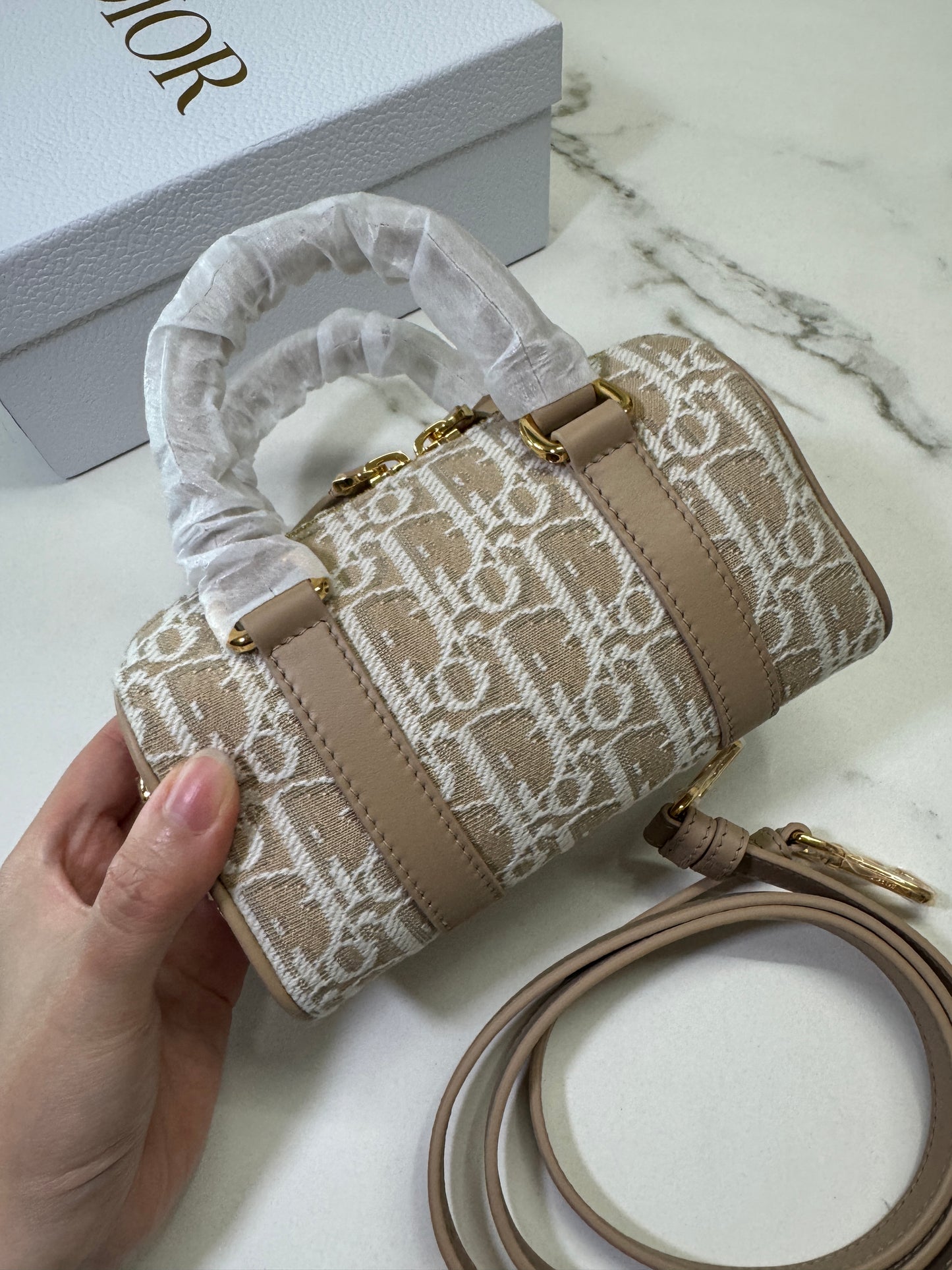 DIOR Groove Mini 奶茶色老花