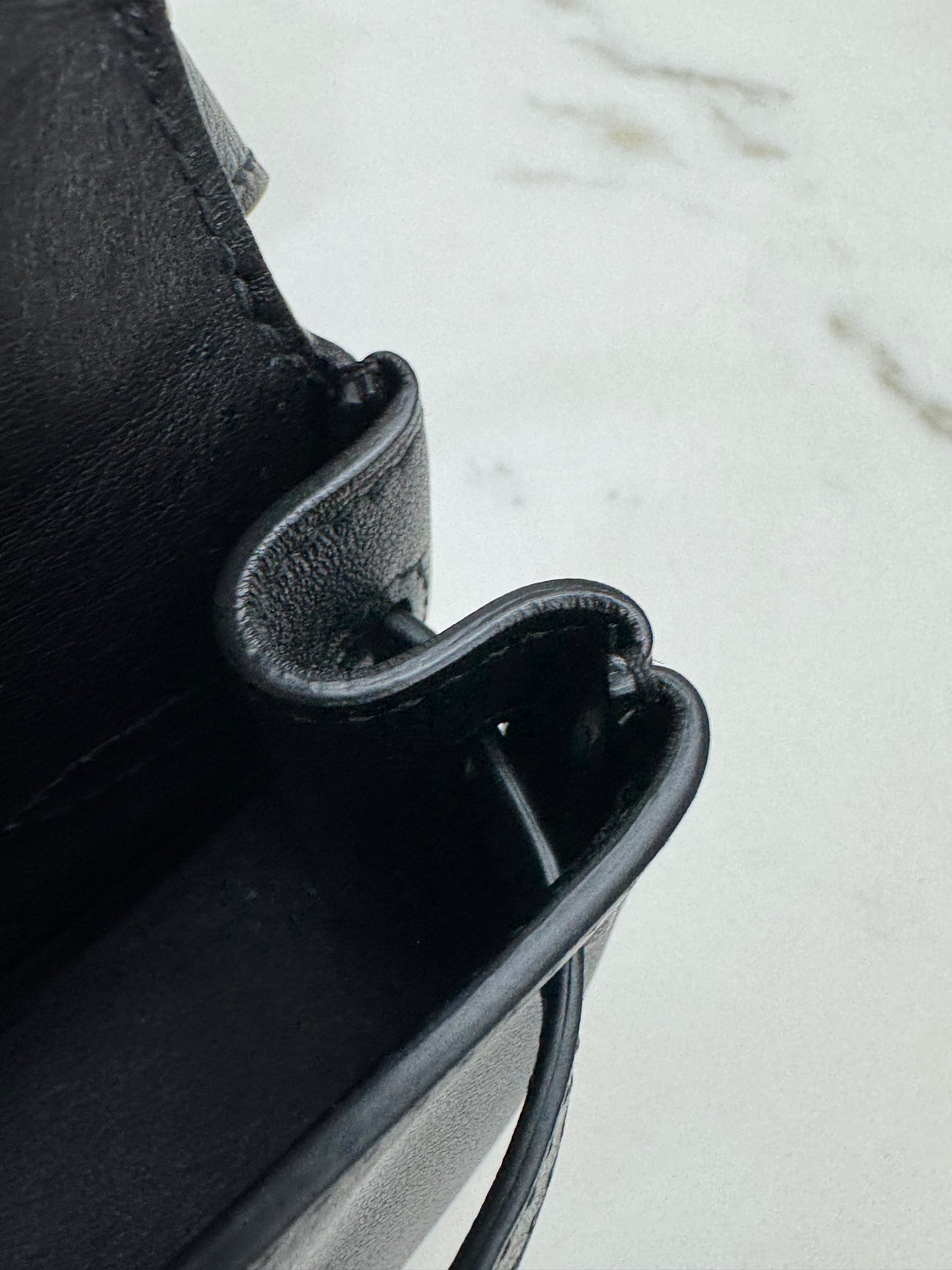 HERMES Kelly Moove 黑銀 Swift Noir PHW
