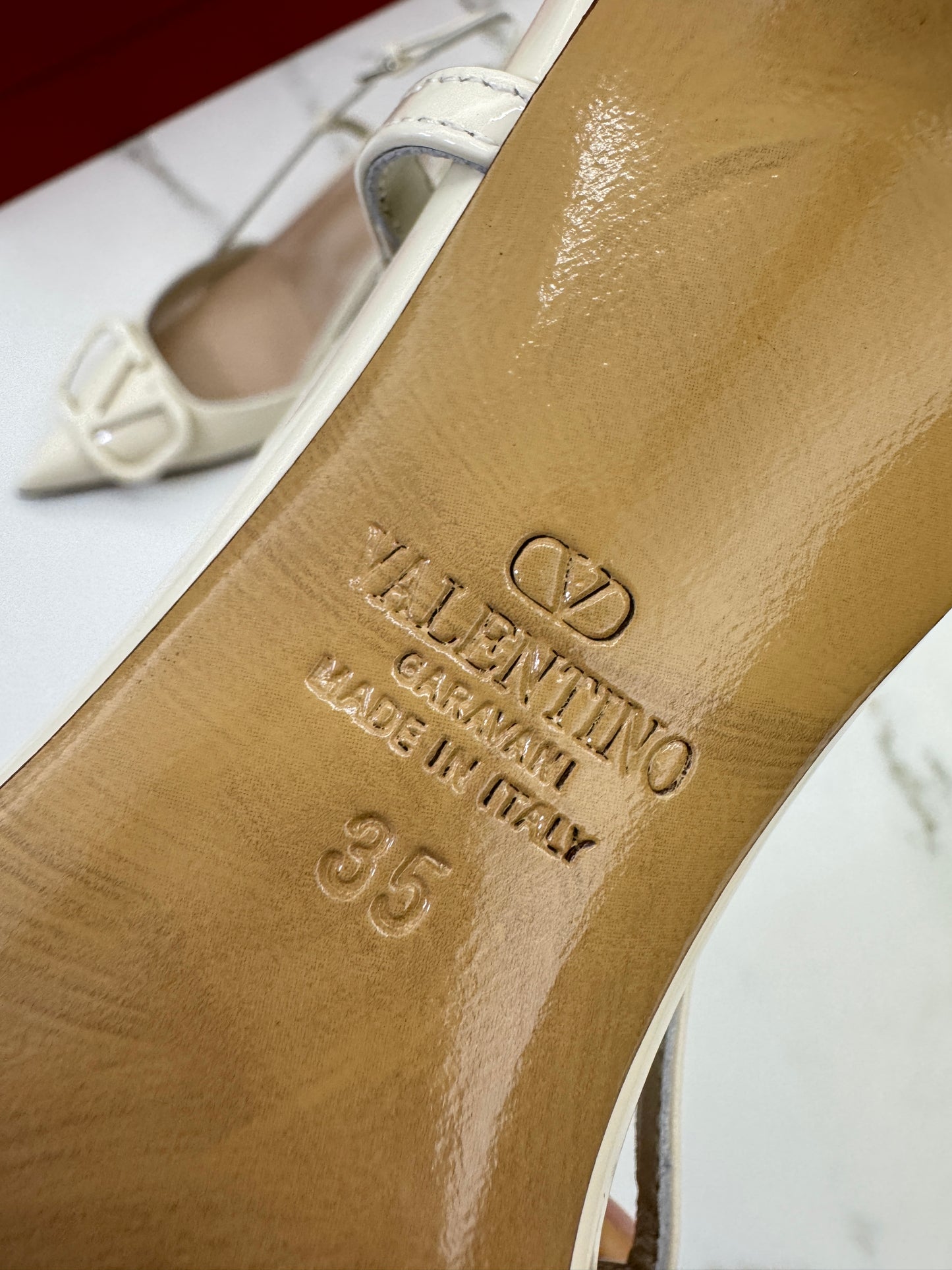 VALENTINO Vlogo Signature Slingback 8cm