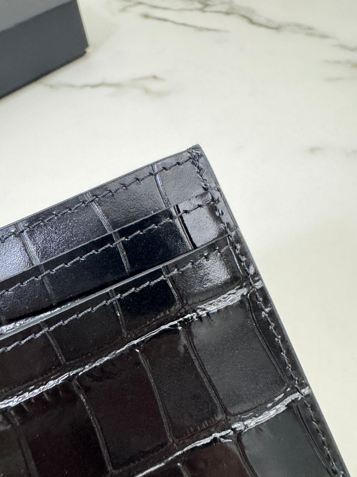 CHANEL 26A Crocodile Cardholder