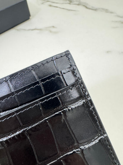 CHANEL 26A Crocodile Cardholder