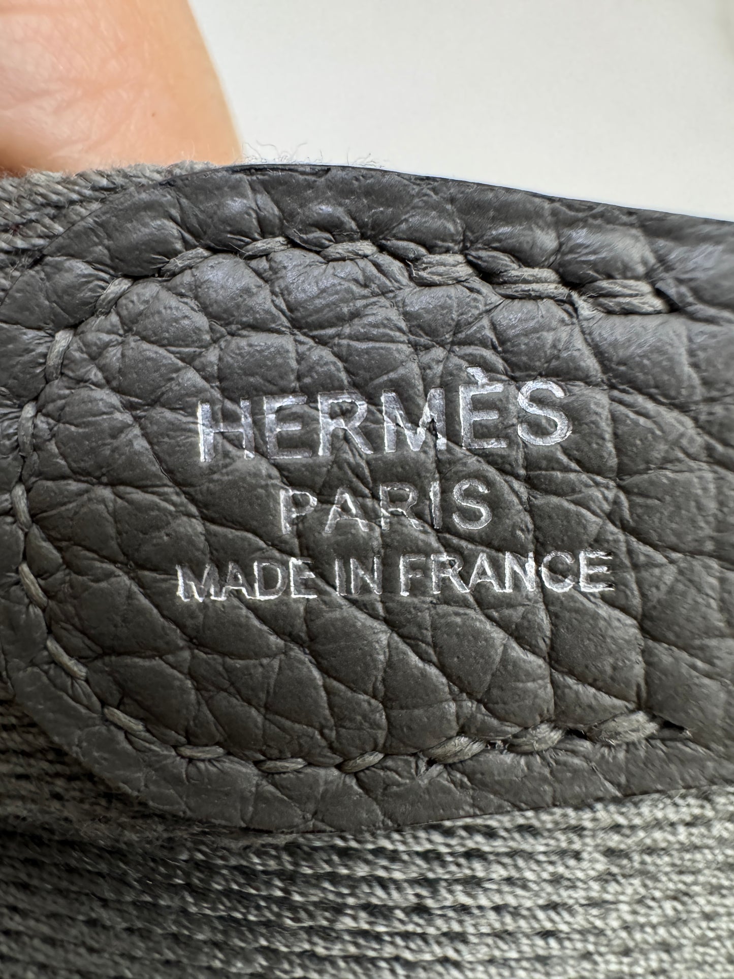 HERMES Mini Evelyne 積雨雲灰銀扣 Gris Meyer PHW