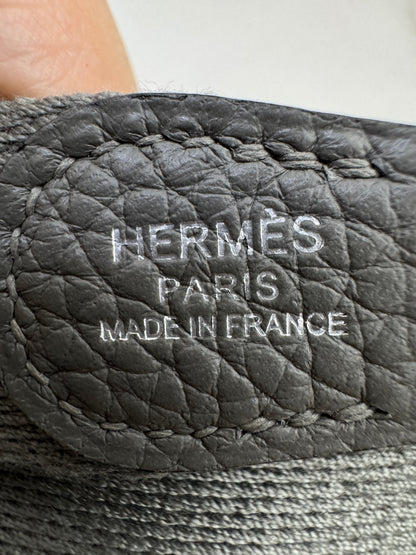 HERMES Mini Evelyne 積雨雲灰銀扣 Gris Meyer PHW