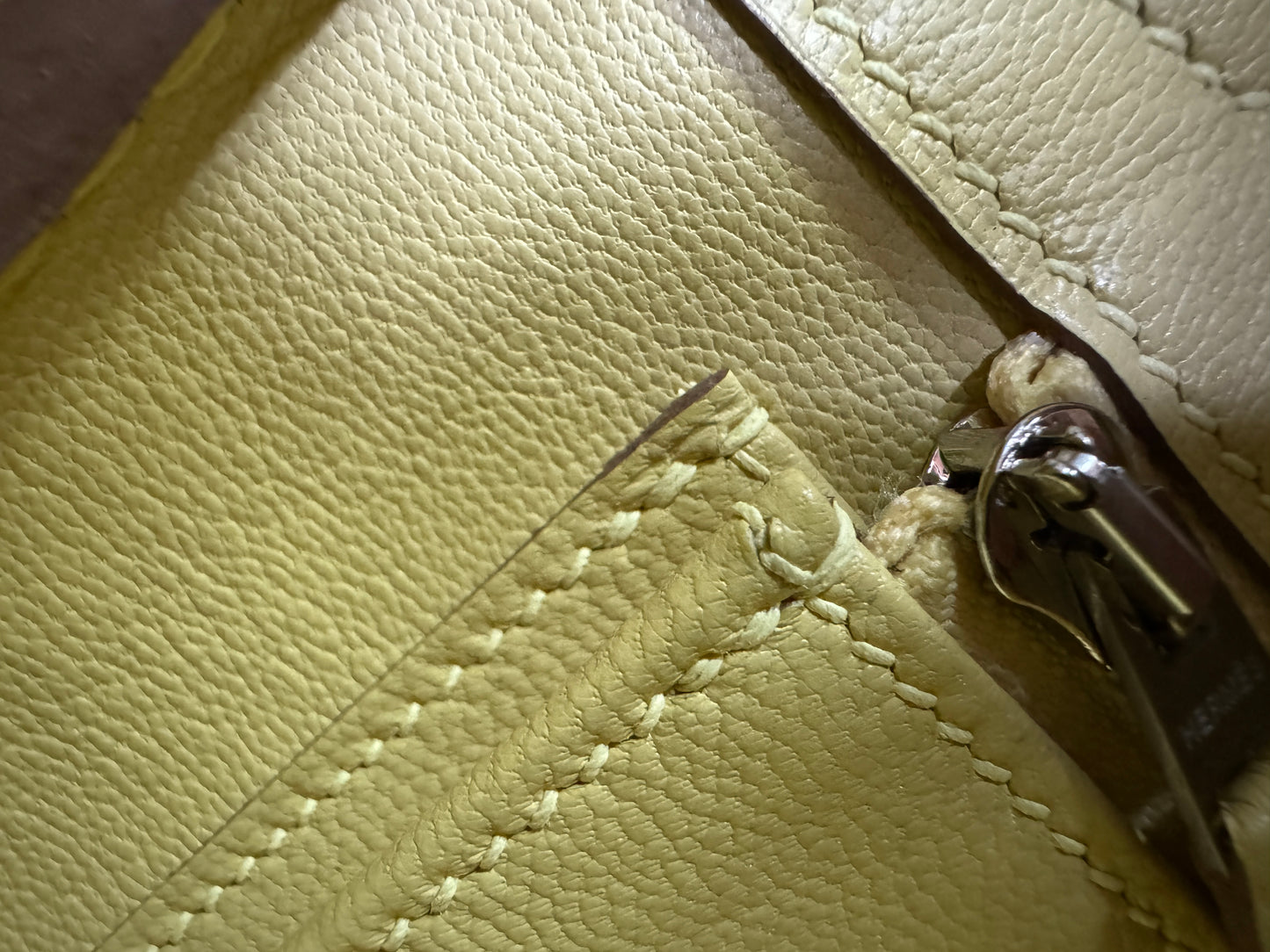 HERMES Birkin25 SO 珍珠灰拼小雞黃 Togo PHW