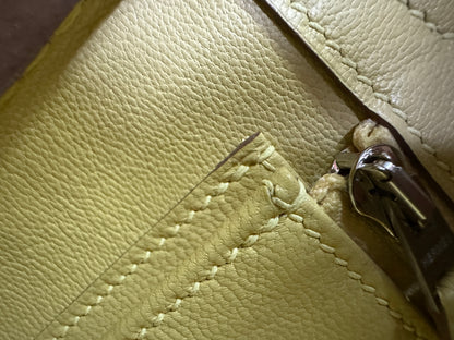 HERMES Birkin25 SO 珍珠灰拼小雞黃 Togo PHW