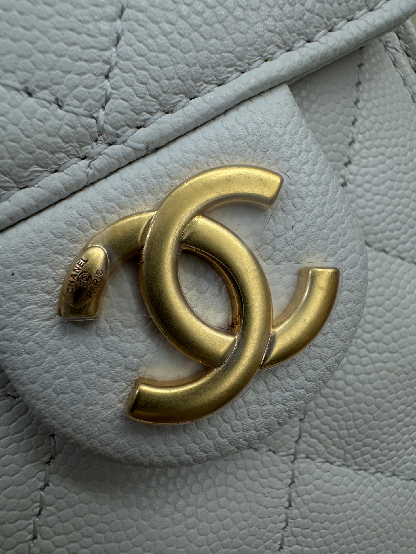 CHANEL Mini 25 Bag 白色荔枝皮