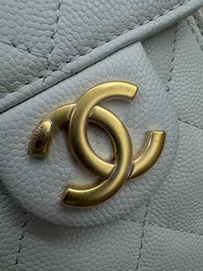 CHANEL Mini 25 Bag 白色荔枝皮