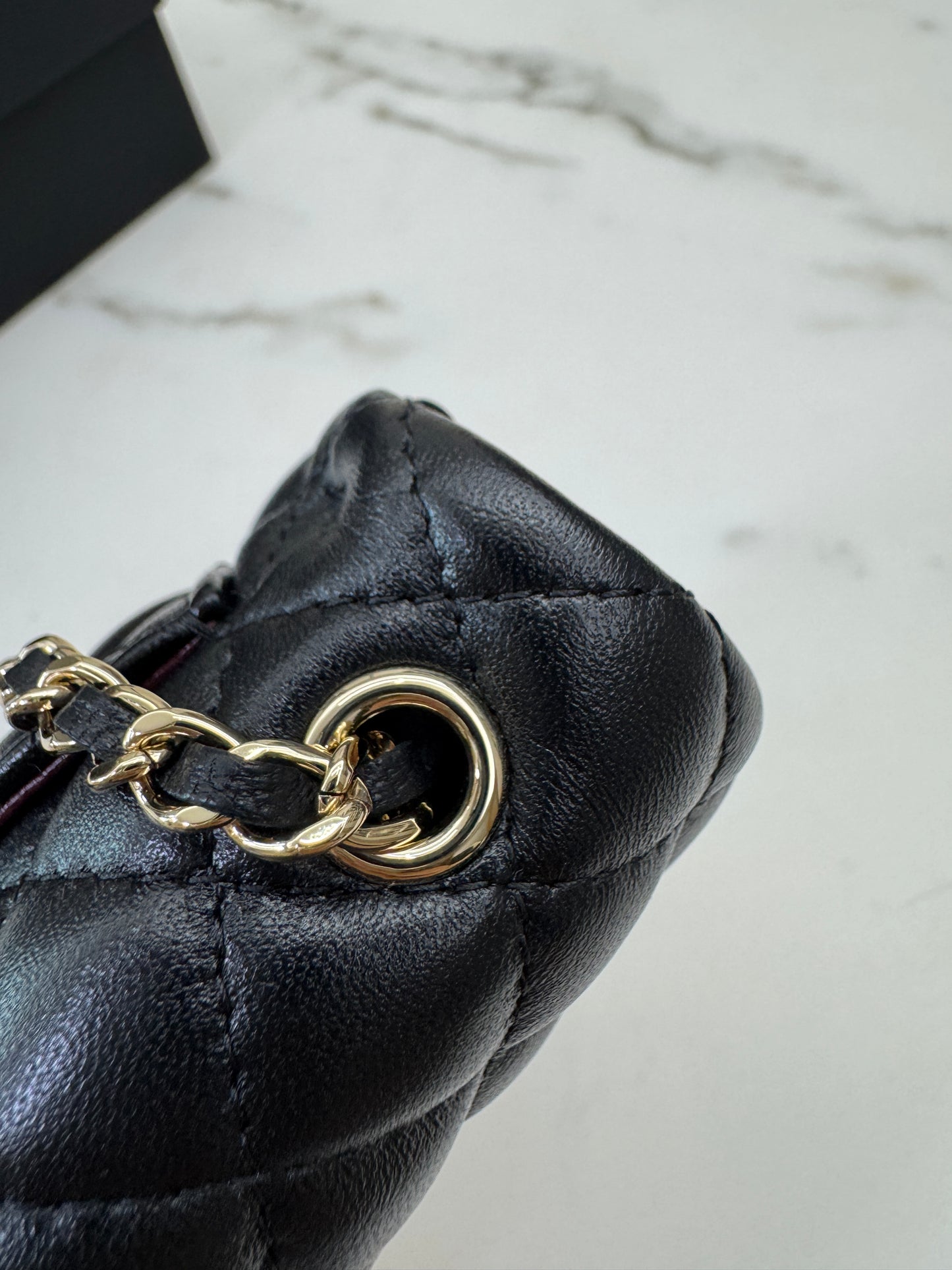 CHANEL 迷你CF包掛 黑色