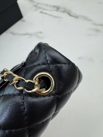 CHANEL 迷你CF包掛 黑色