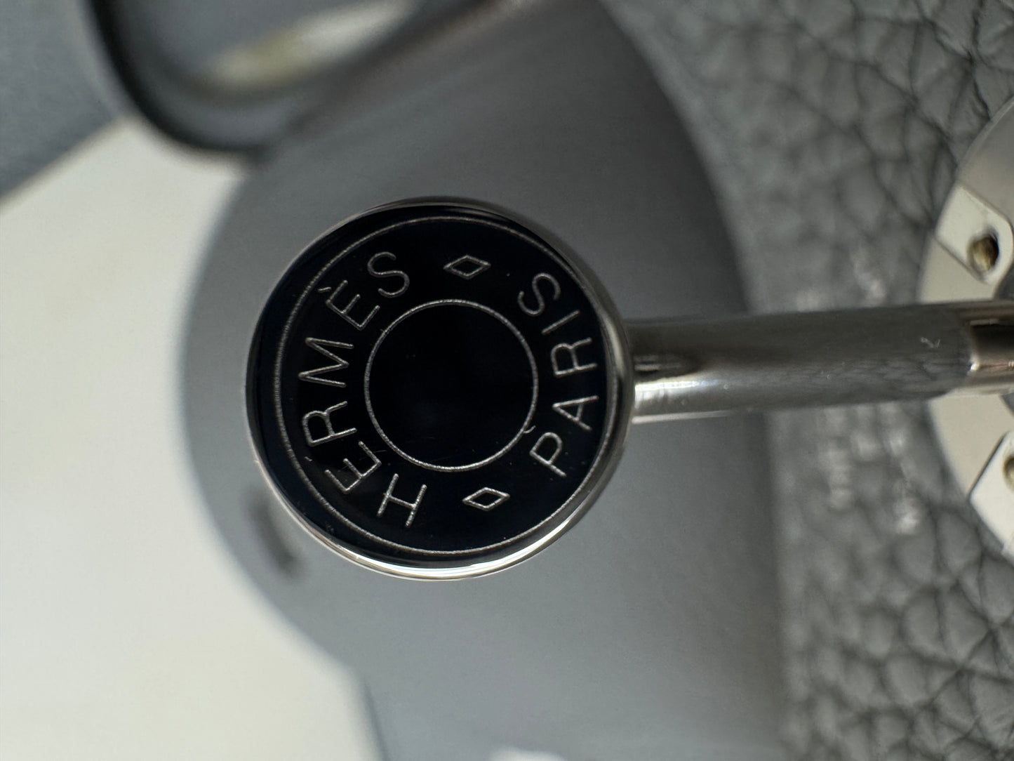 HERMES Mini Lindy II 木偶灰銀扣 TC Gris Platin PHW